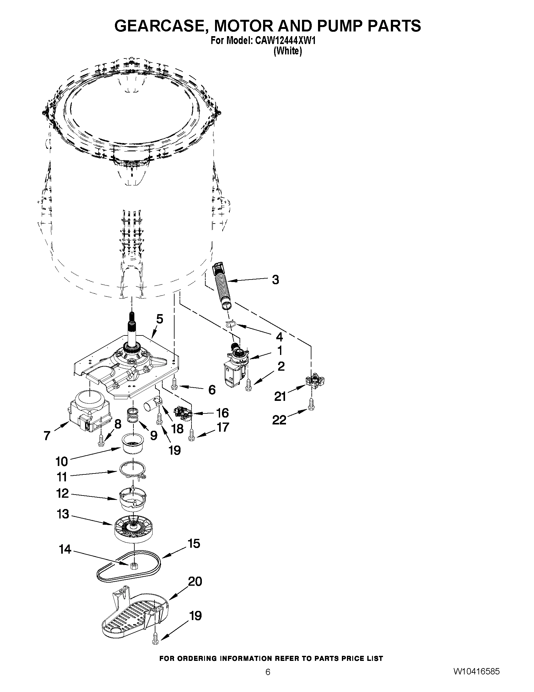 04 - GEARCASE, MOTOR AND PUMP PARTS