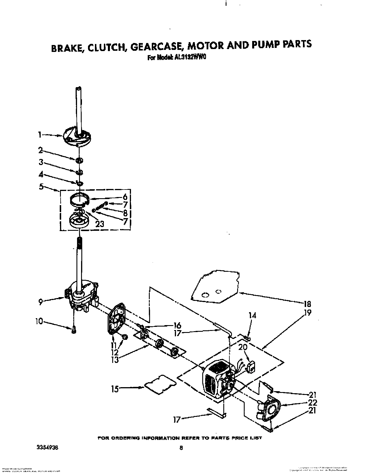 06 - BRAKE, CLUTCH, GEARCASE, MOTOR AND PUMP