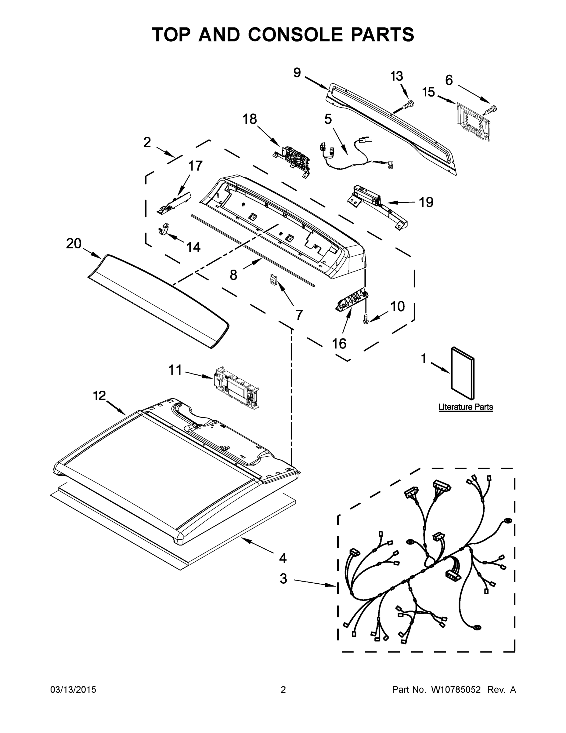 02 - TOP AND CONSOLE PARTS