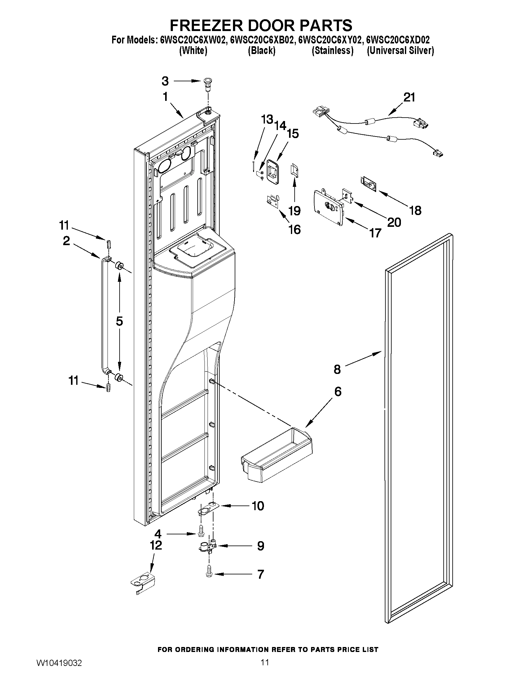 07 - FREEZER DOOR PARTS
