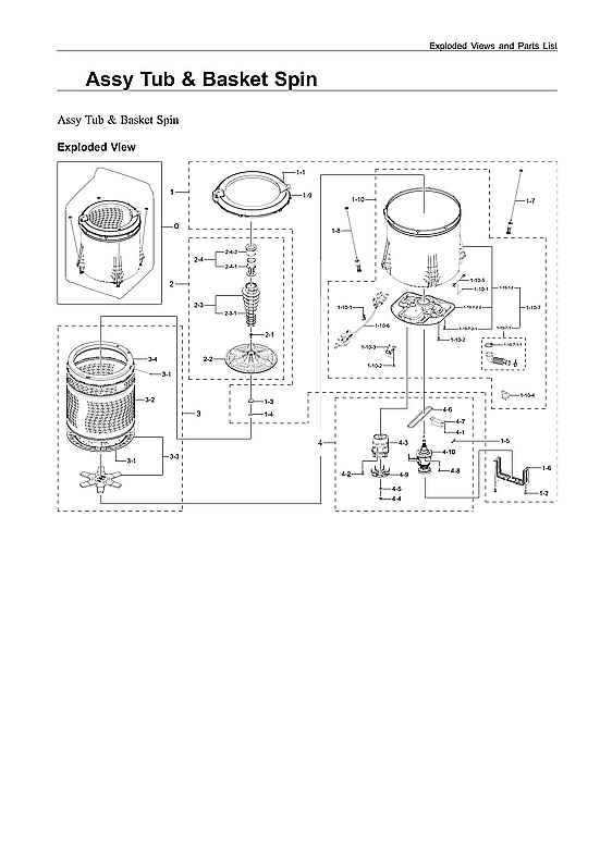 Tub & Basket Spin Assembly