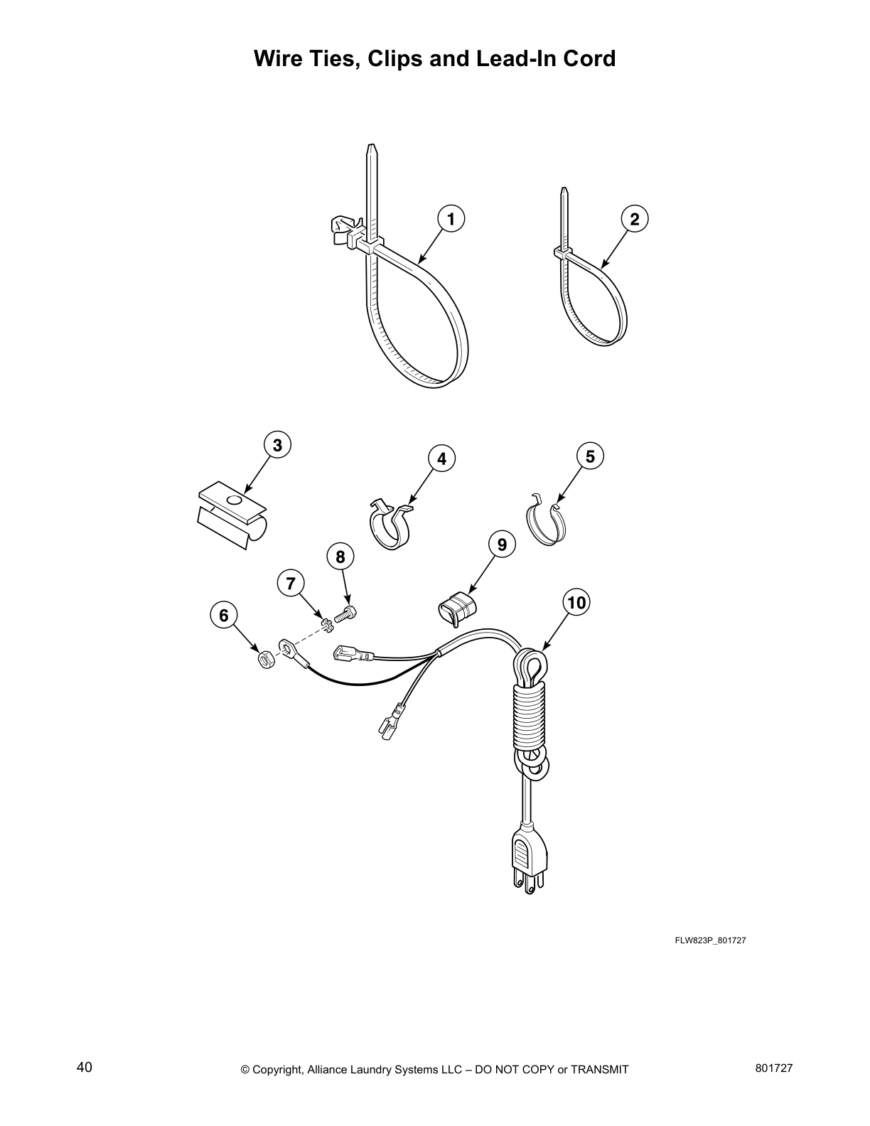 Wire Ties, Clips and Lead-In Cord