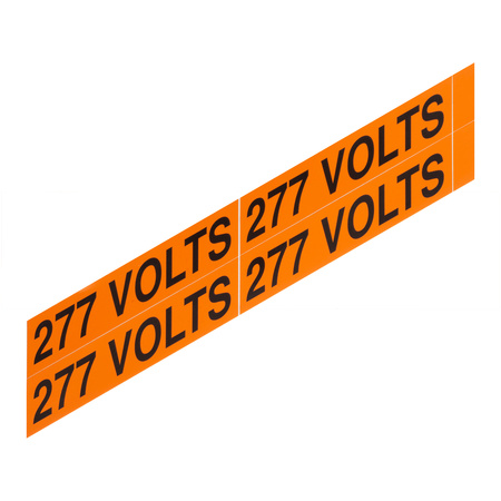 thumbnail image 2 of 277 Volts AC Warning Labels - 10-Pack, 4x1 Inch Vinyl Decals, Peel 2 of 12