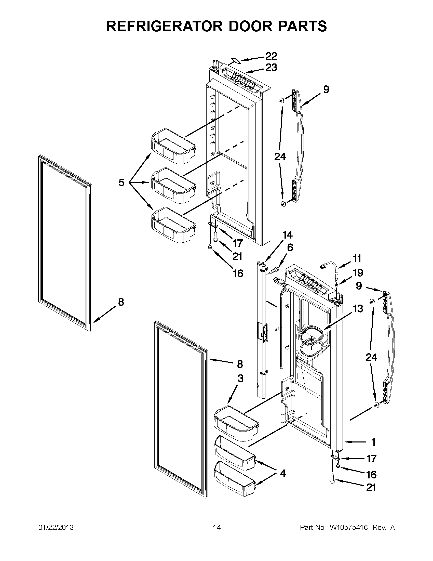 07 - REFRIGERATOR DOOR PARTS