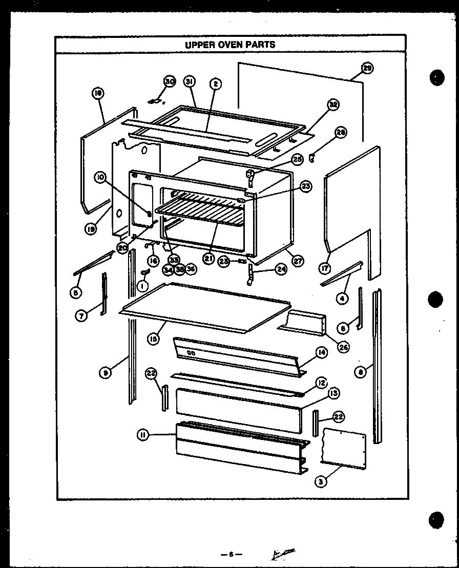 08 - UPPER OVEN PARTS