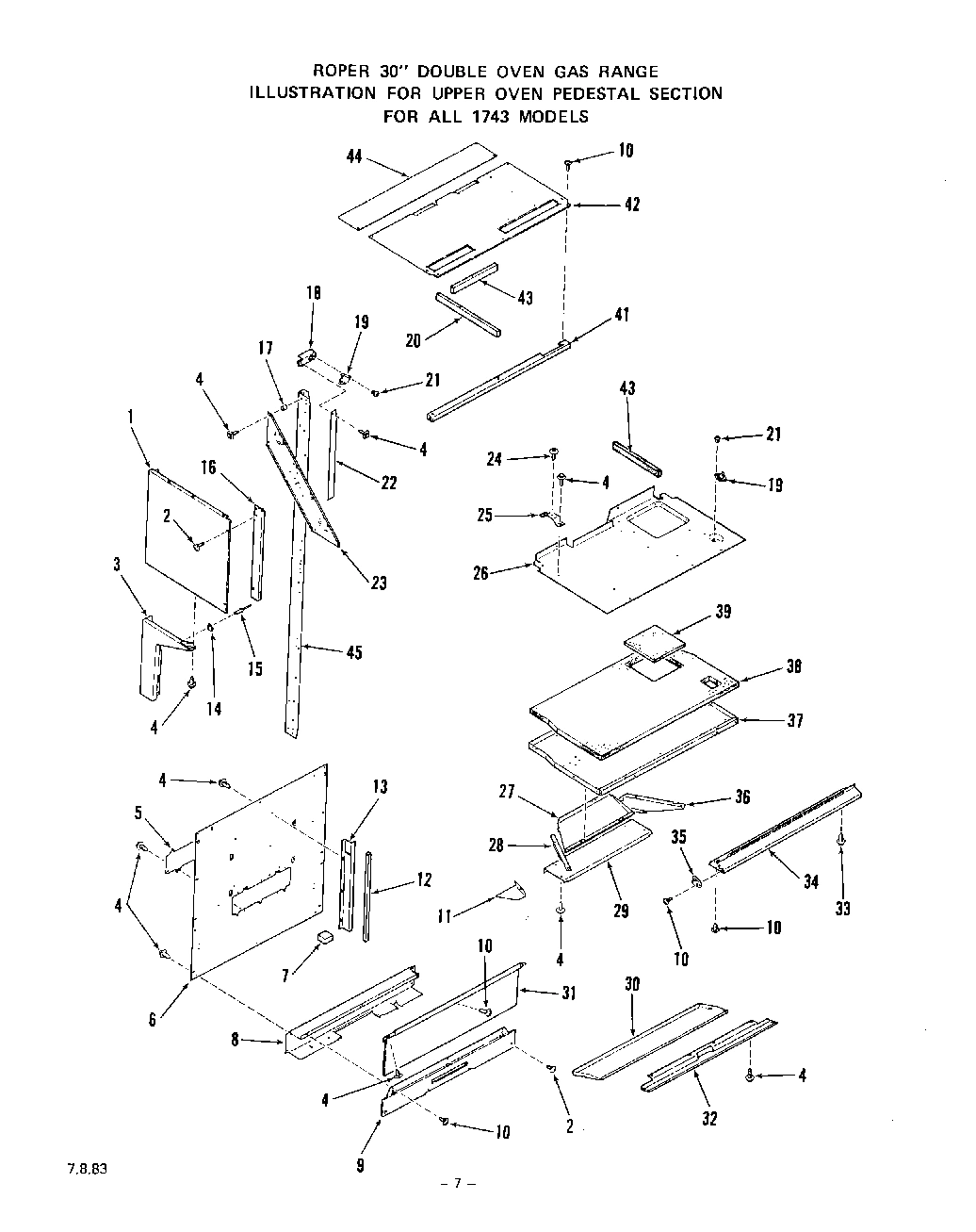 06 - UPPER OVEN PEDESTAL