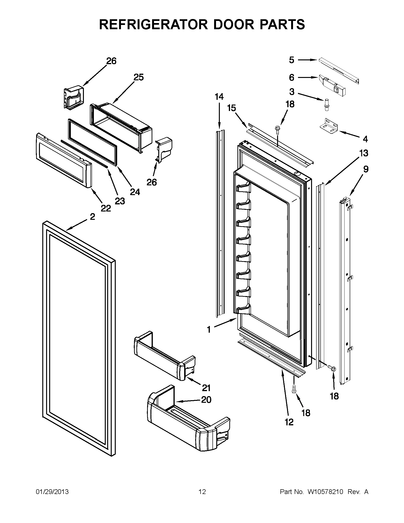 06 - REFRIGERATOR DOOR PARTS
