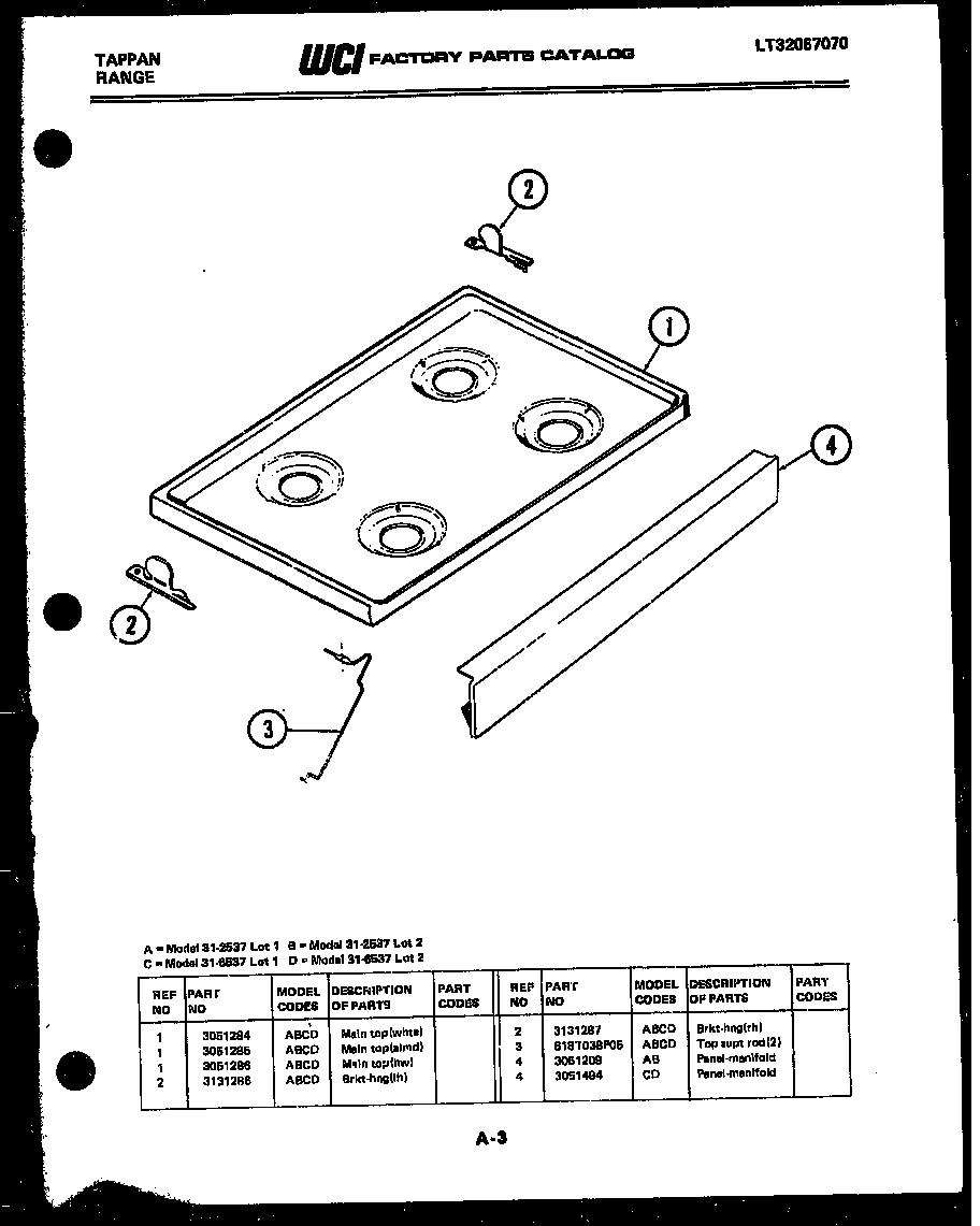 03 - COOKTOP PARTS