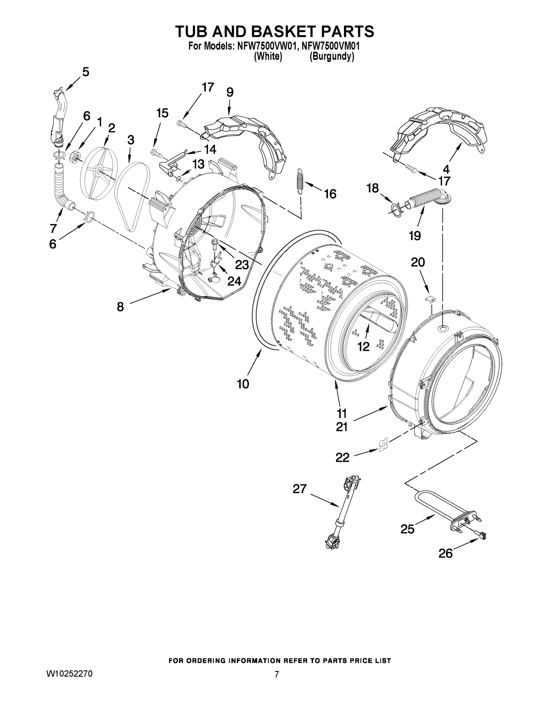 05 - TUB AND BASKET PARTS