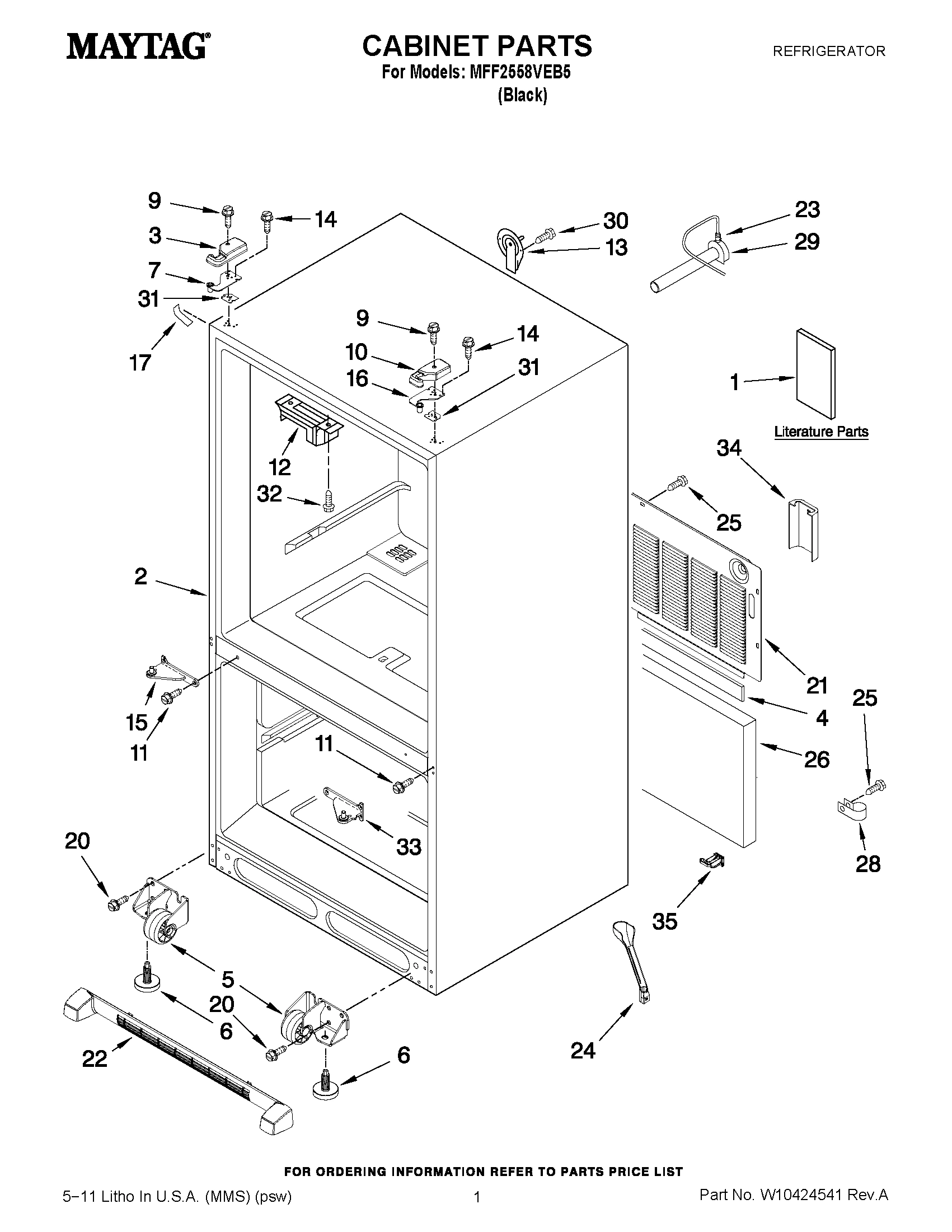 01 - CABINET PARTS