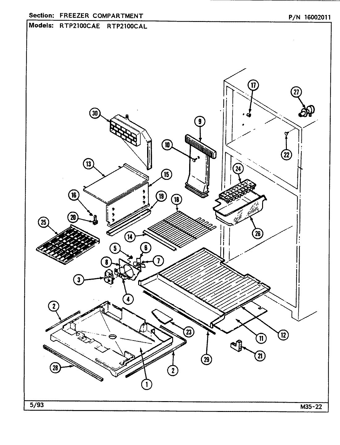 01 - FREEZER COMPARTMENT