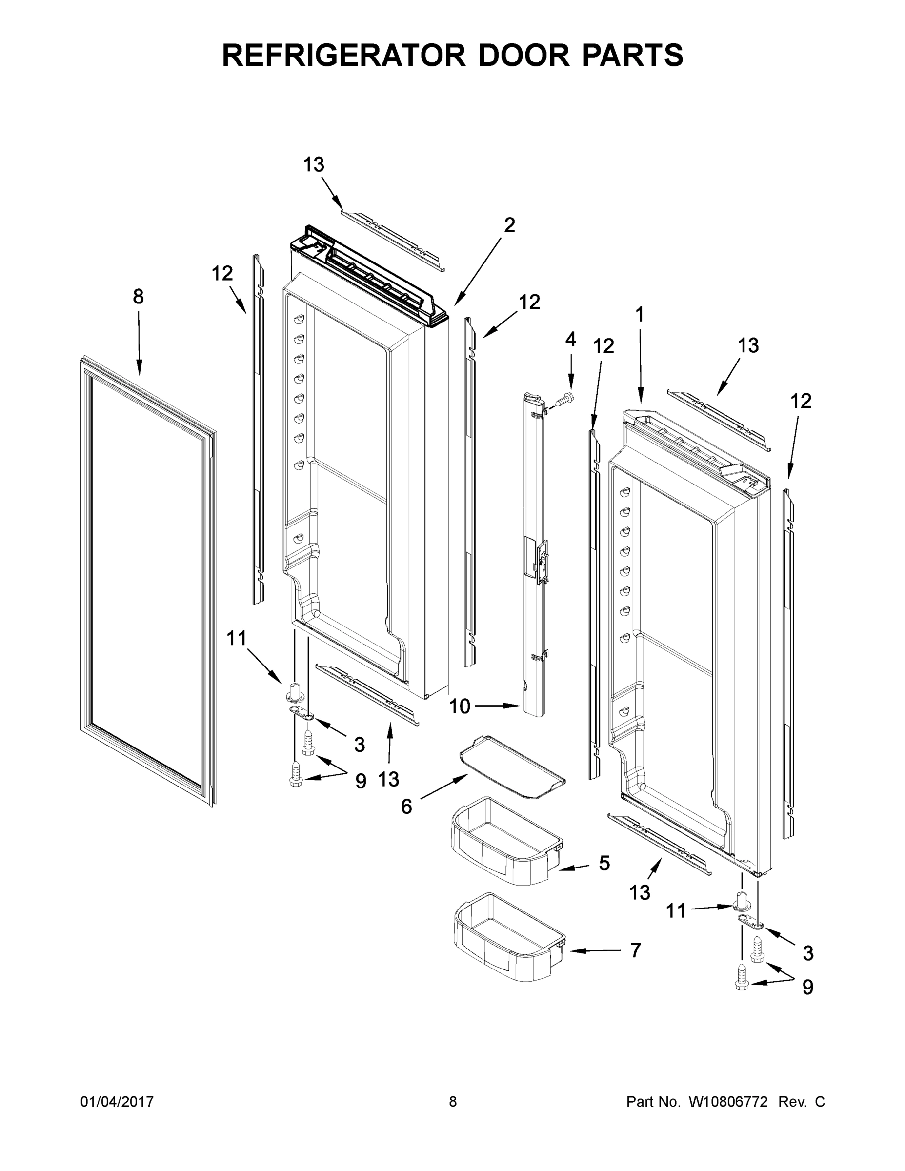05 - REFRIGERATOR DOOR PARTS