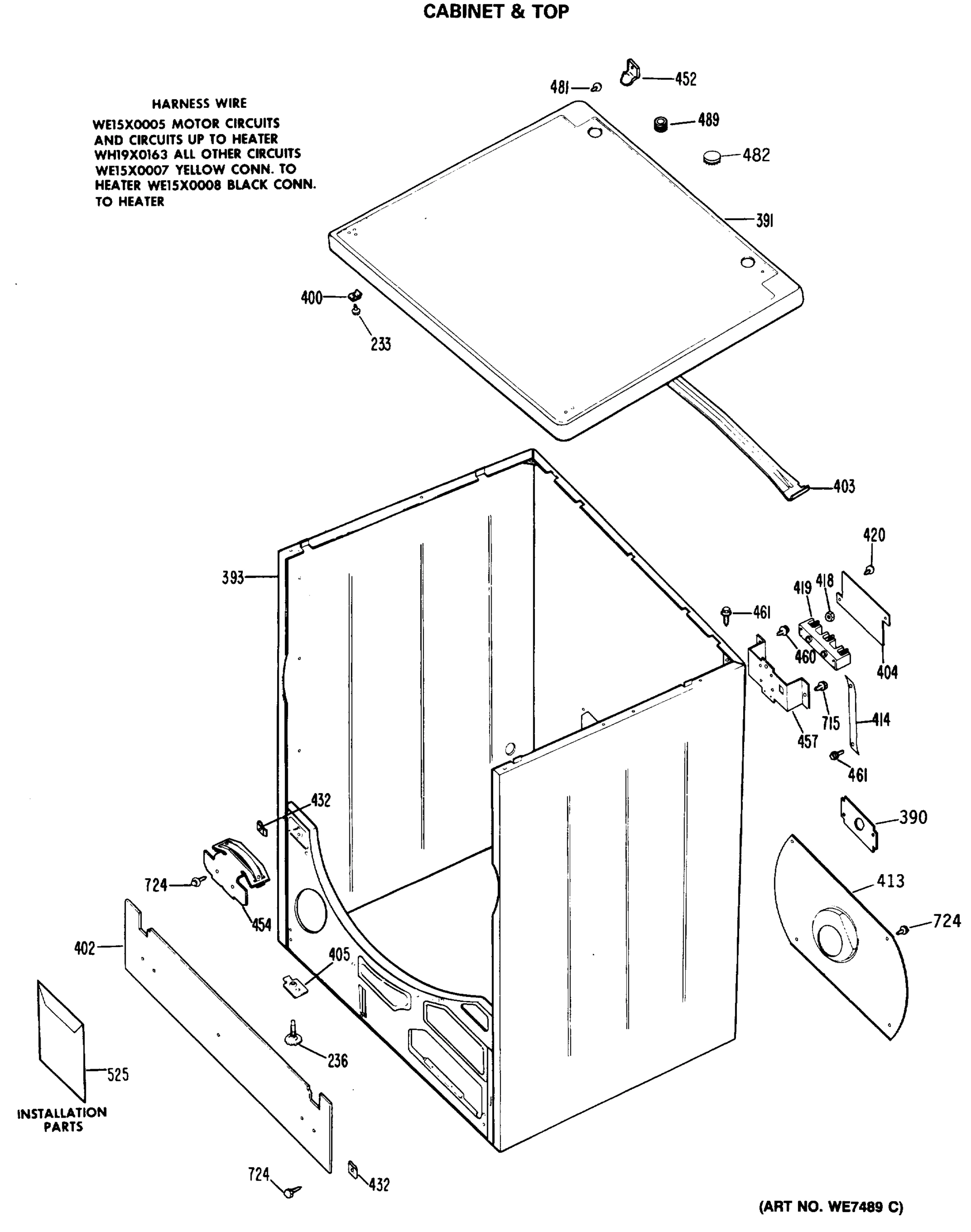 CABINET & TOP