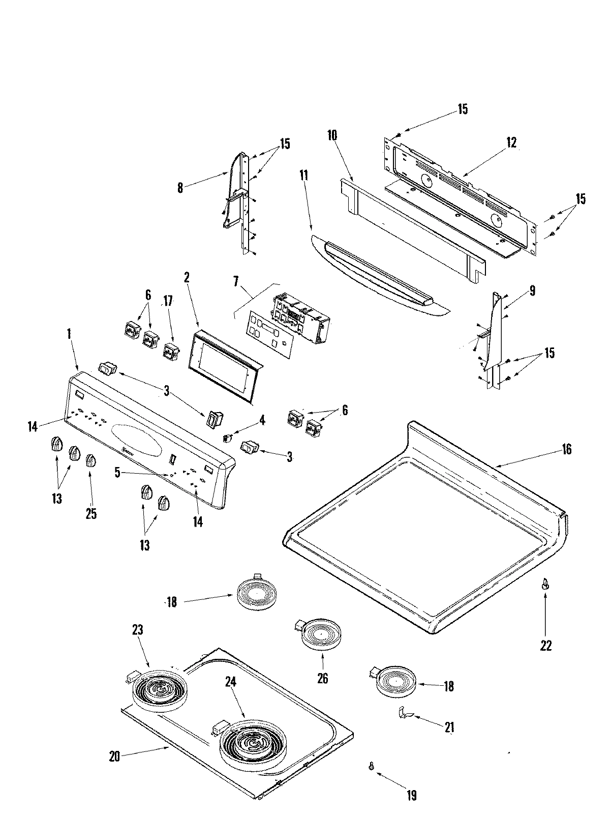 03 - CONTROL PANEL/TOP ASSEMBLY (STL)