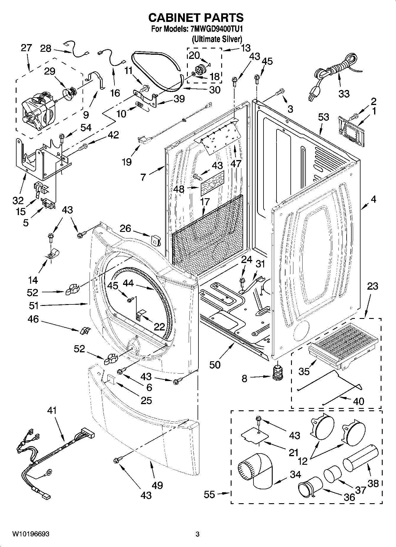 02 - CABINET PARTS
