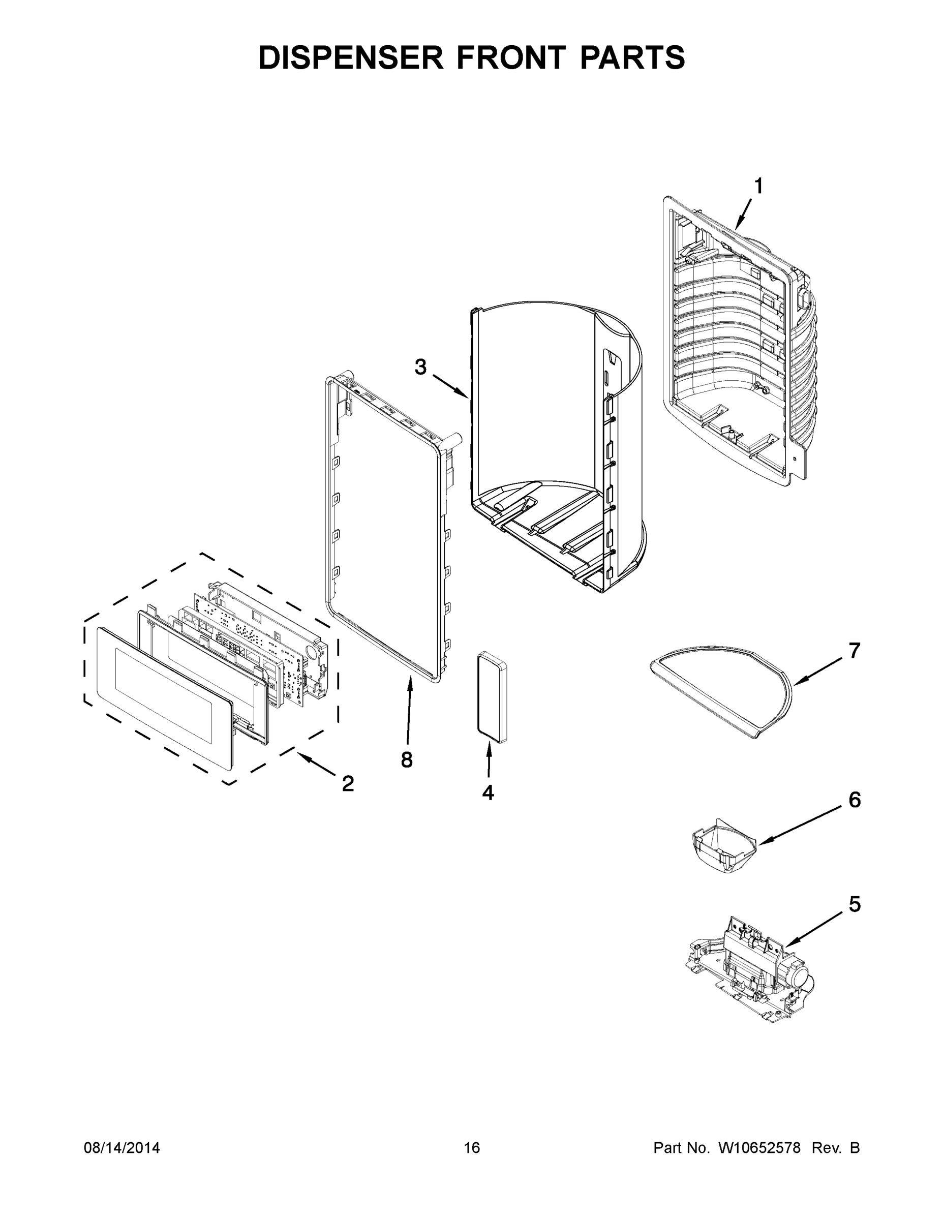 09 - DISPENSER FRONT PARTS