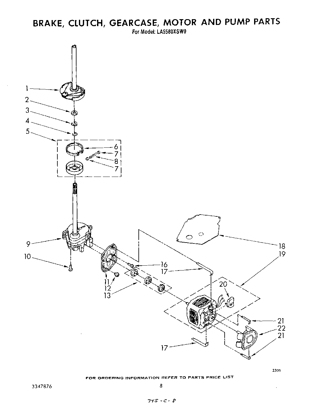 06 - BRAKE, CLUTCH, GEARCASE, MOTOR AND PUMP