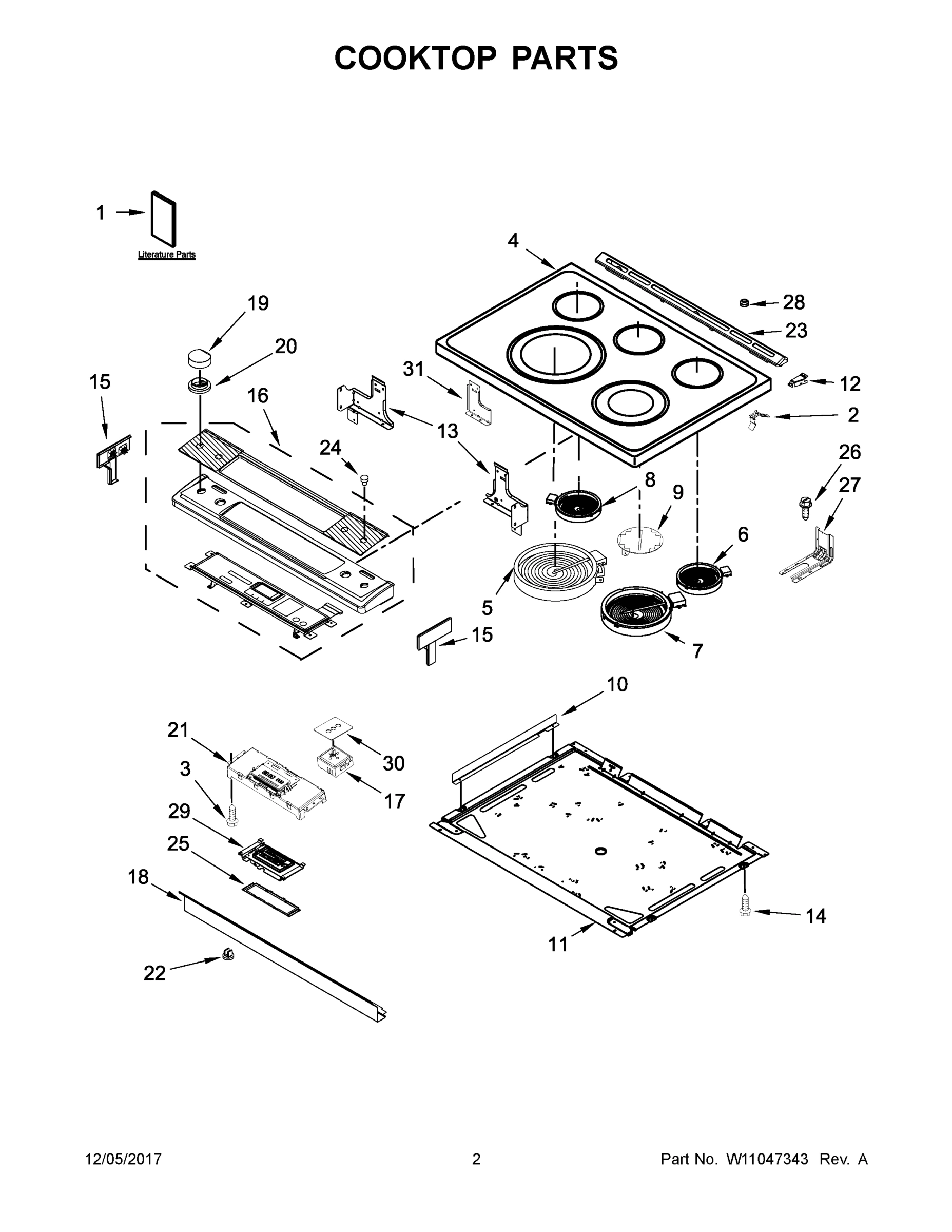 02 - COOKTOP PARTS