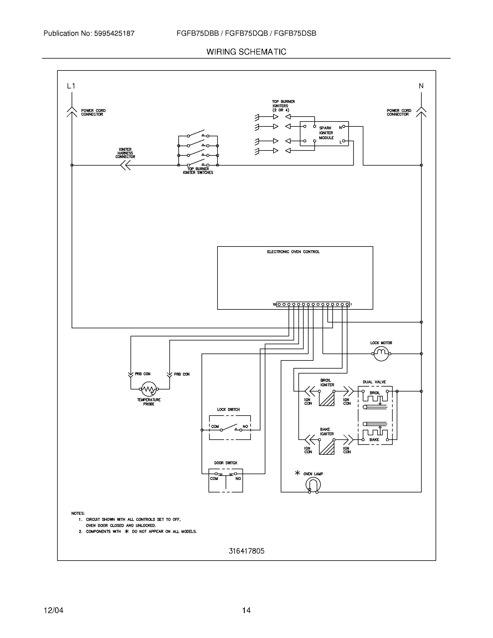 12 - WIRING SCHEMATIC