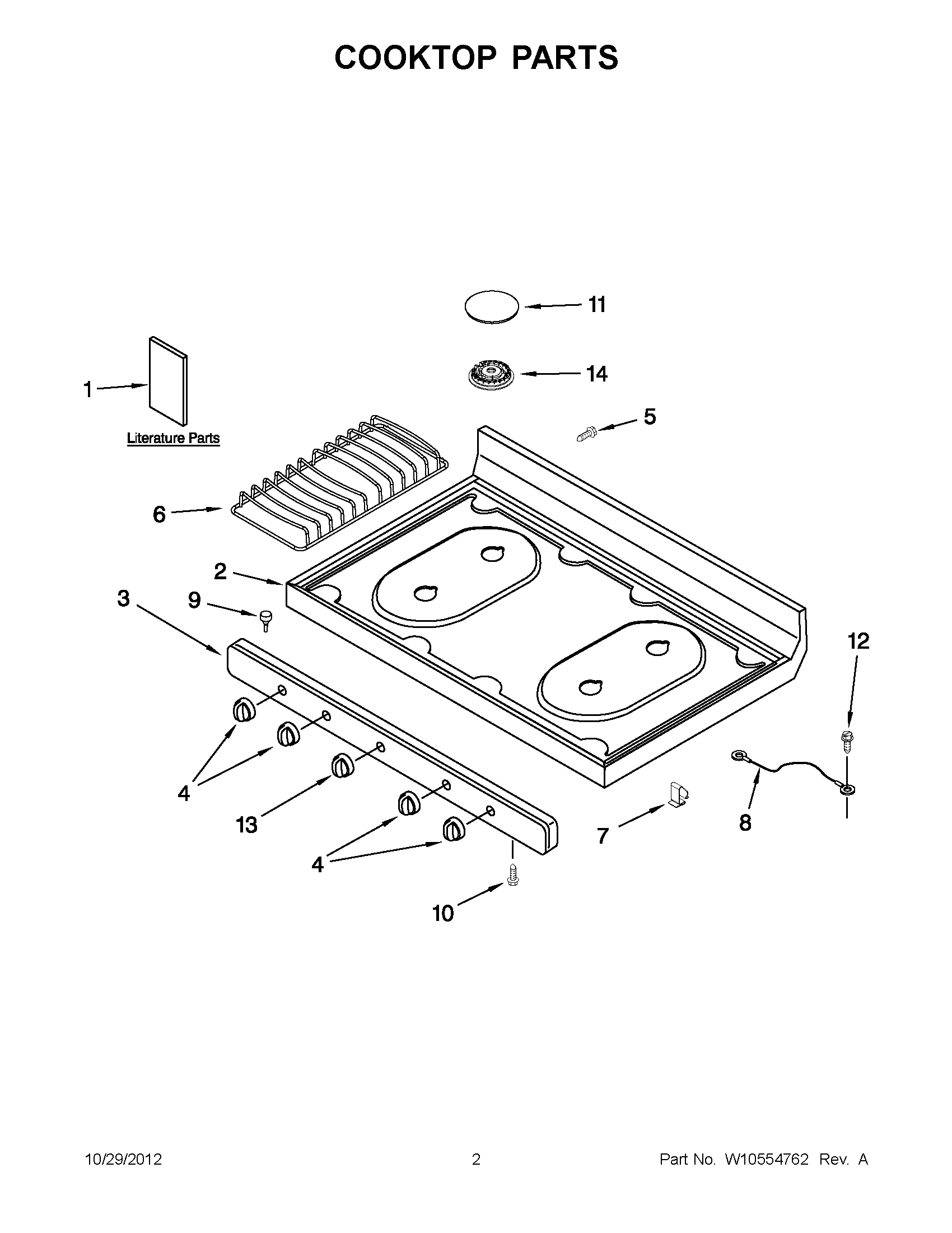 01 - COOKTOP PARTS