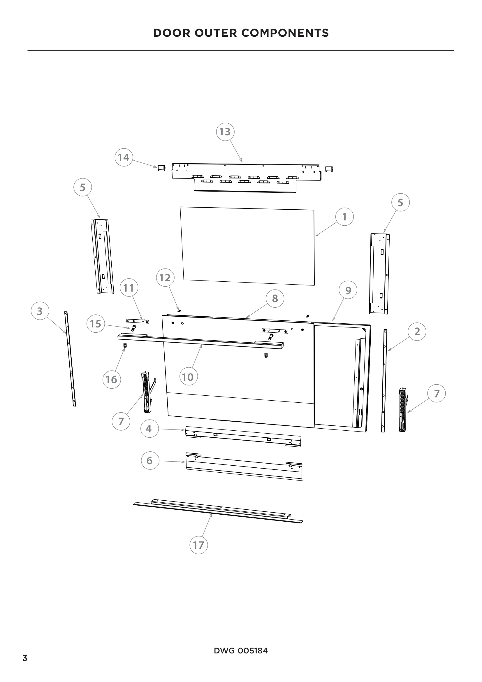 DOOR OUTER COMPONENTS