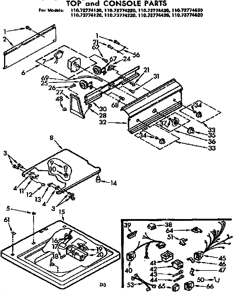 TOP AND CONSOLE PARTS