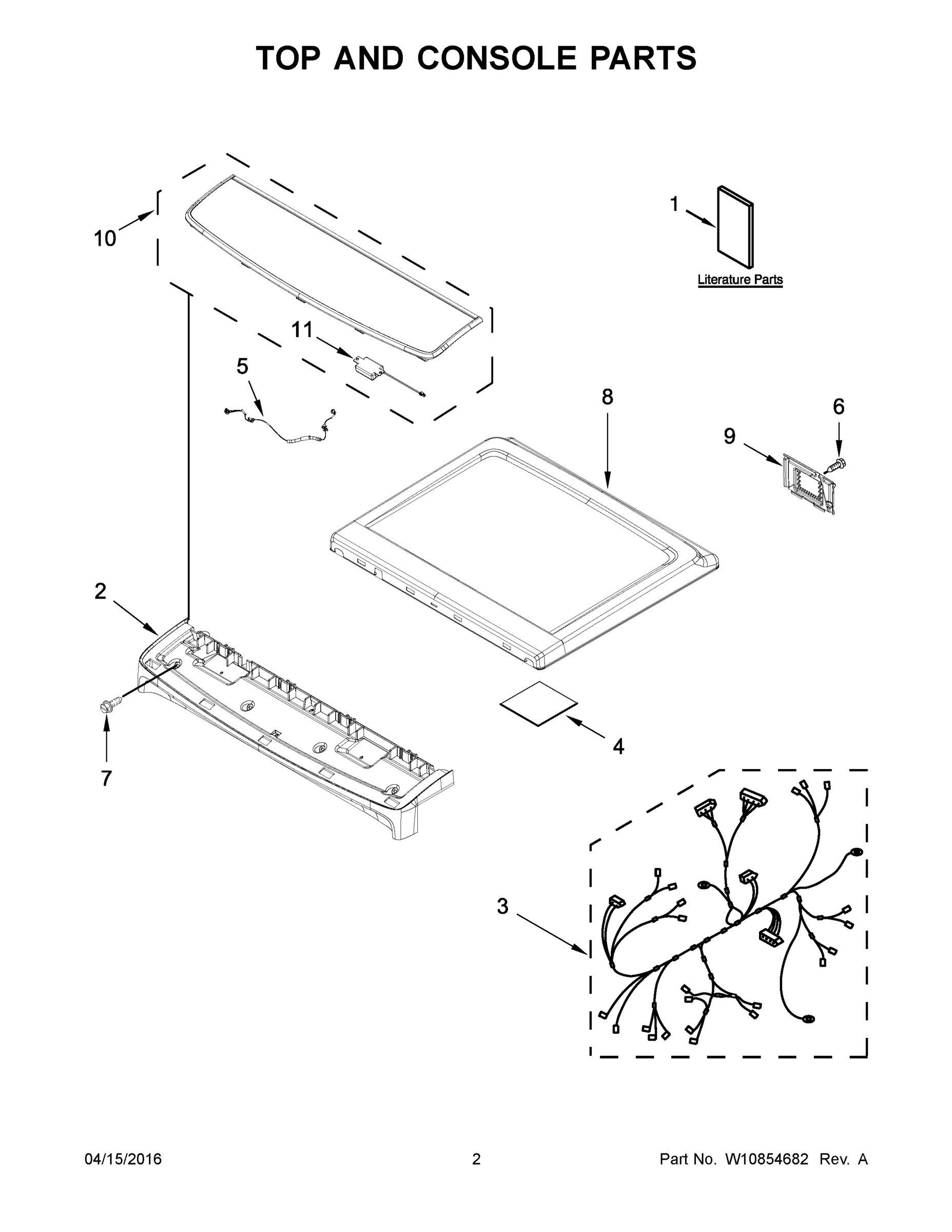 02 - TOP AND CONSOLE PARTS