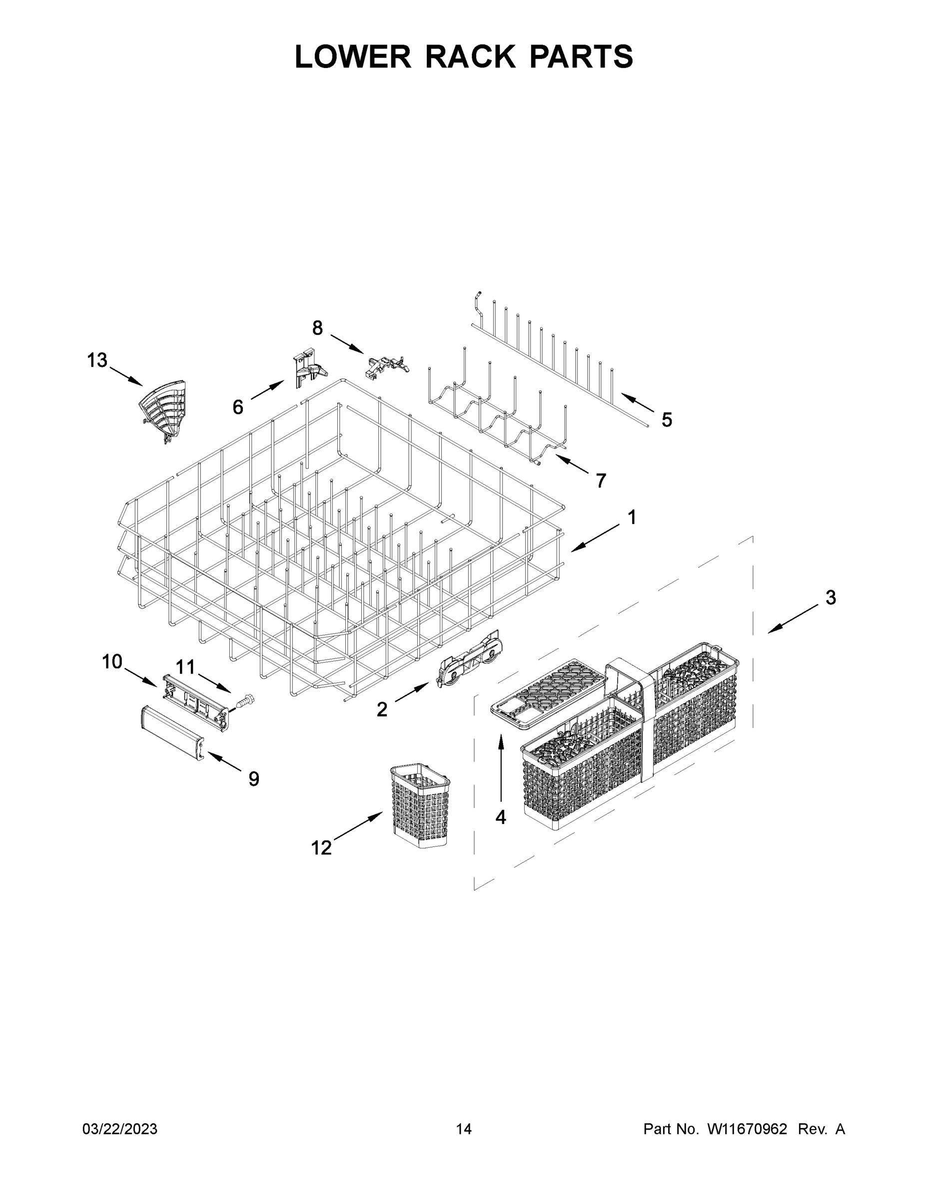 08 - LOWER RACK PARTS