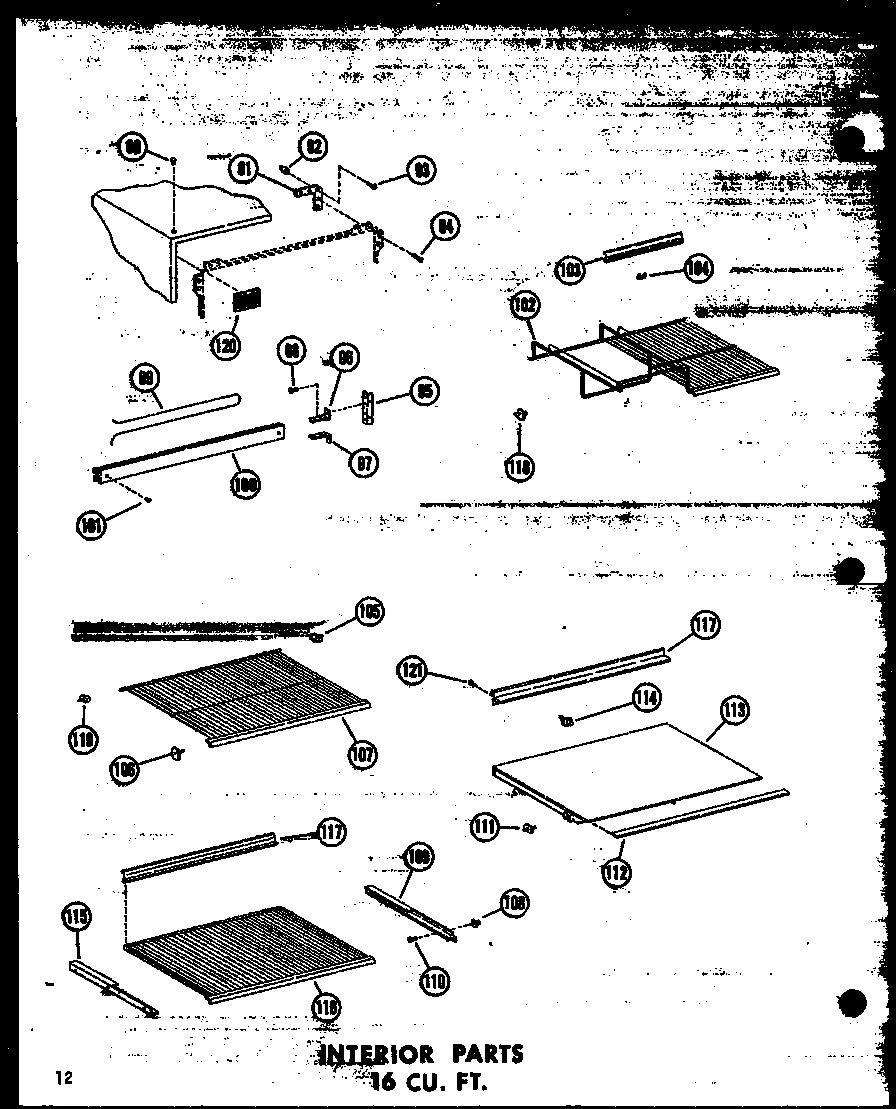 04 - INTERIOR PARTS 16 CU. FT.