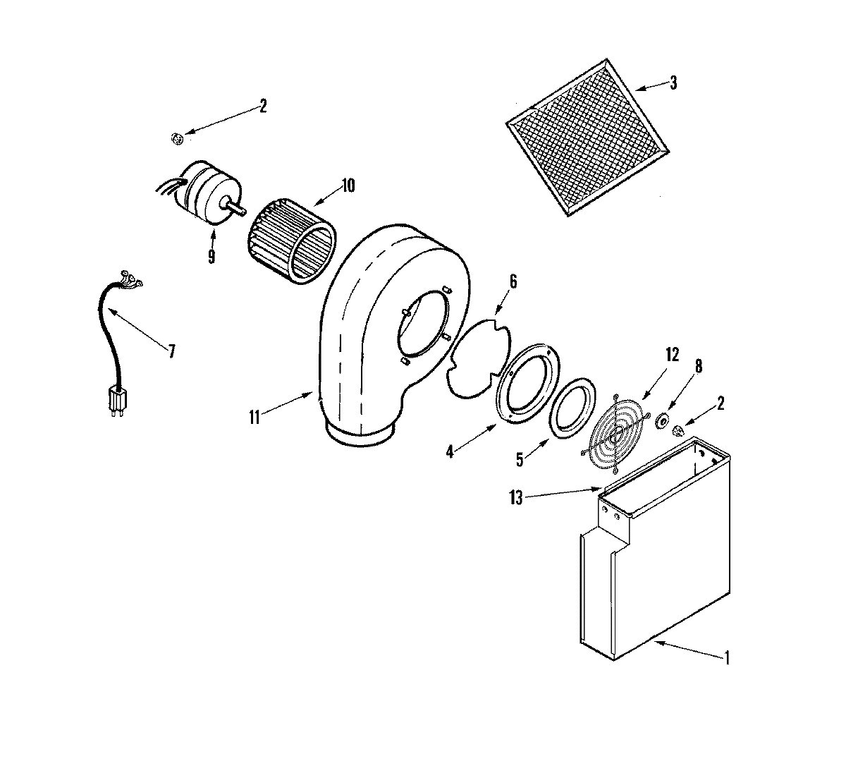 01 - BLOWER ASSEMBLY (PLENUM)