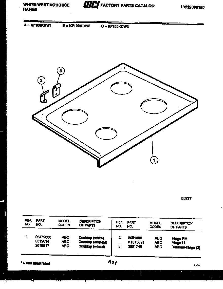 03 - COOKTOP PARTS