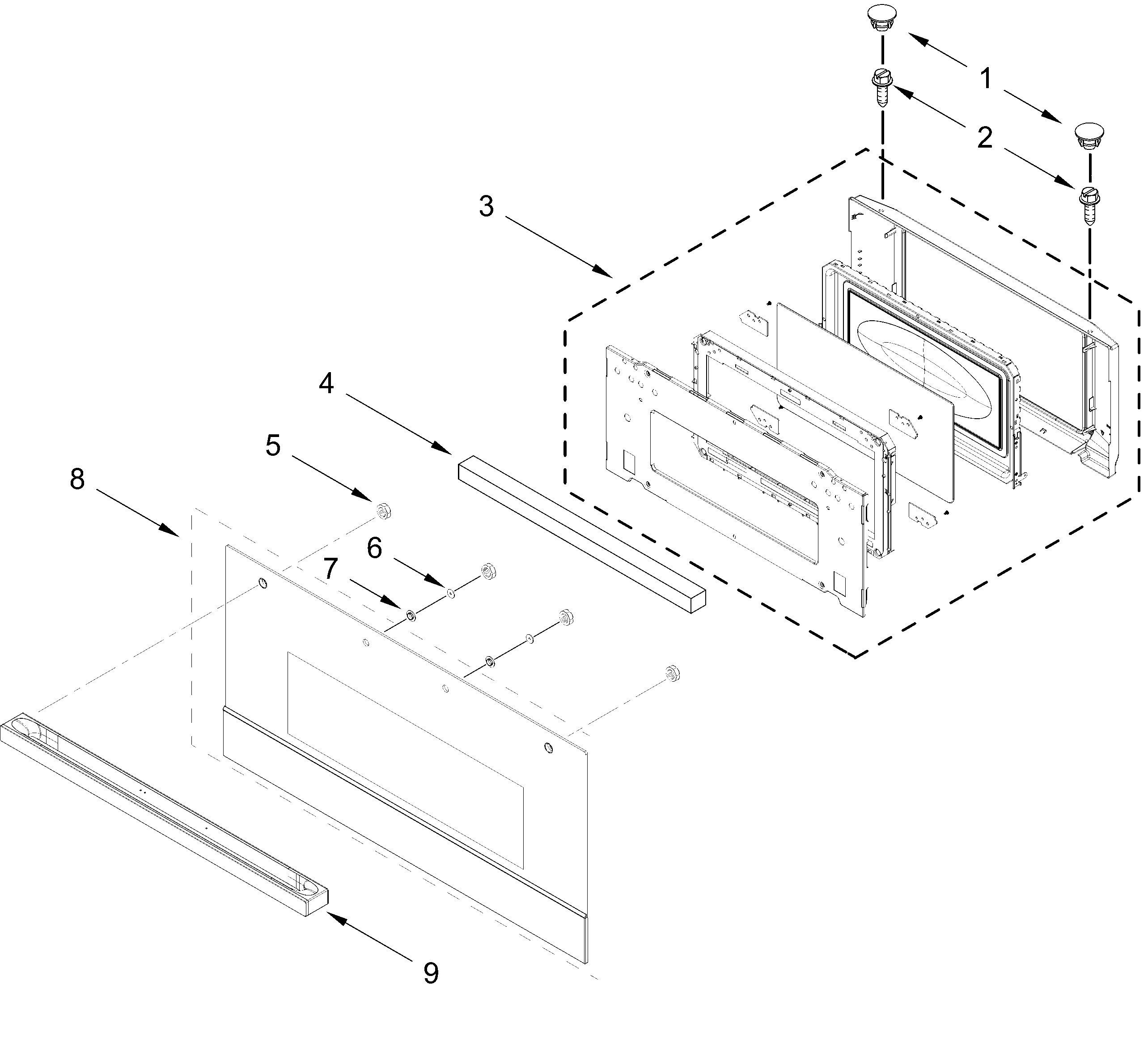 MICROWAVE DOOR PARTS