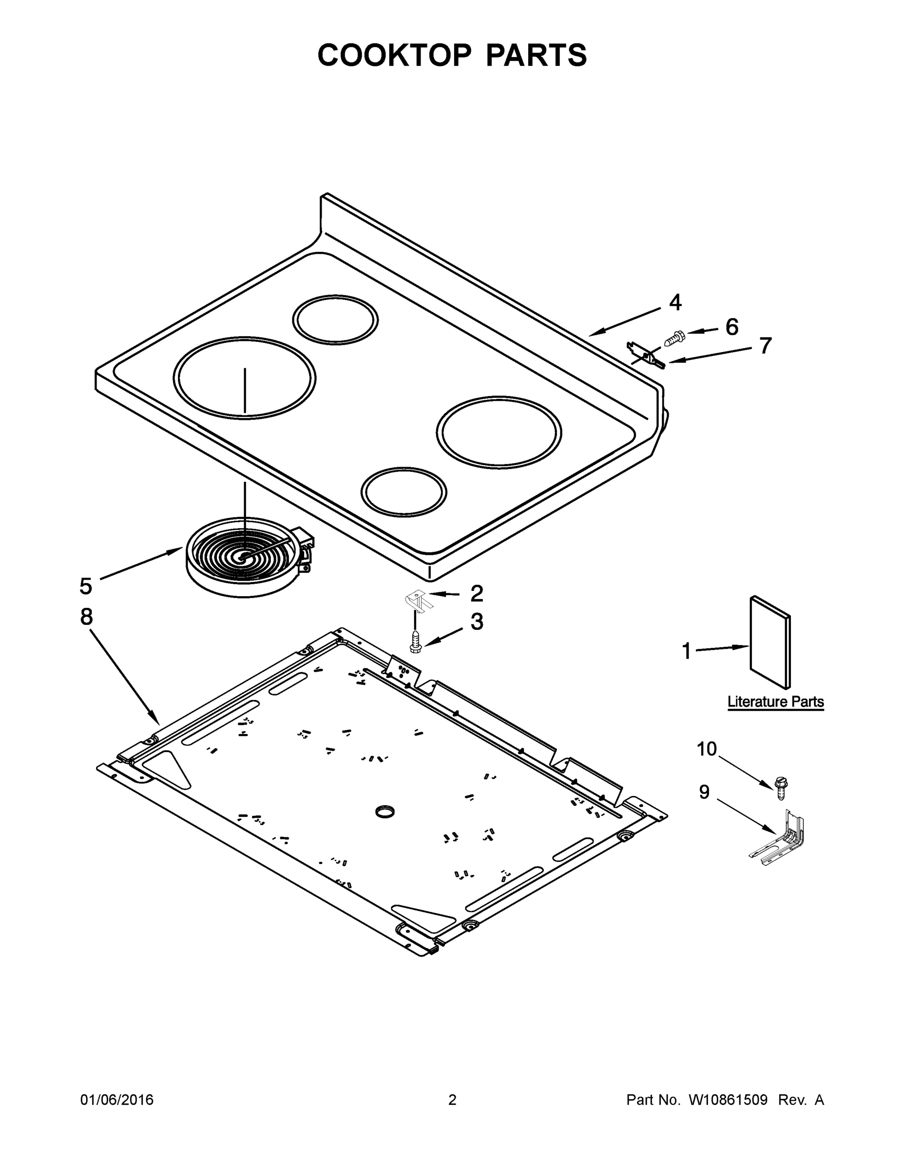 02 - COOKTOP PARTS