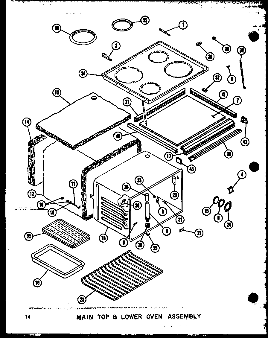 02 - MAIN TOP & LOWER OVEN ASSY