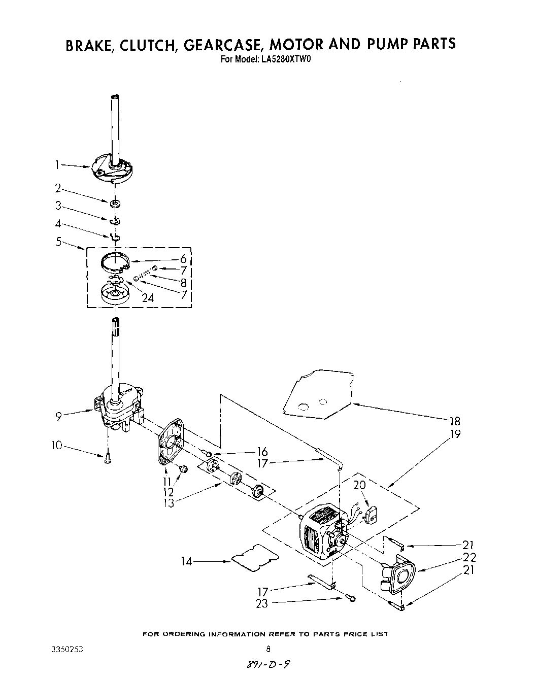 06 - BRAKE, CLUTCH, GEARCASE, MOTOR AND PUMP