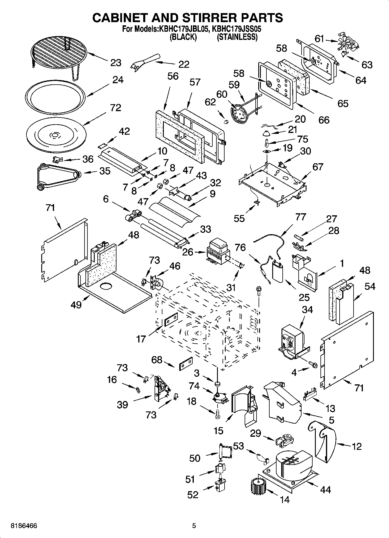 04 - CABINET AND STIRRER PARTS