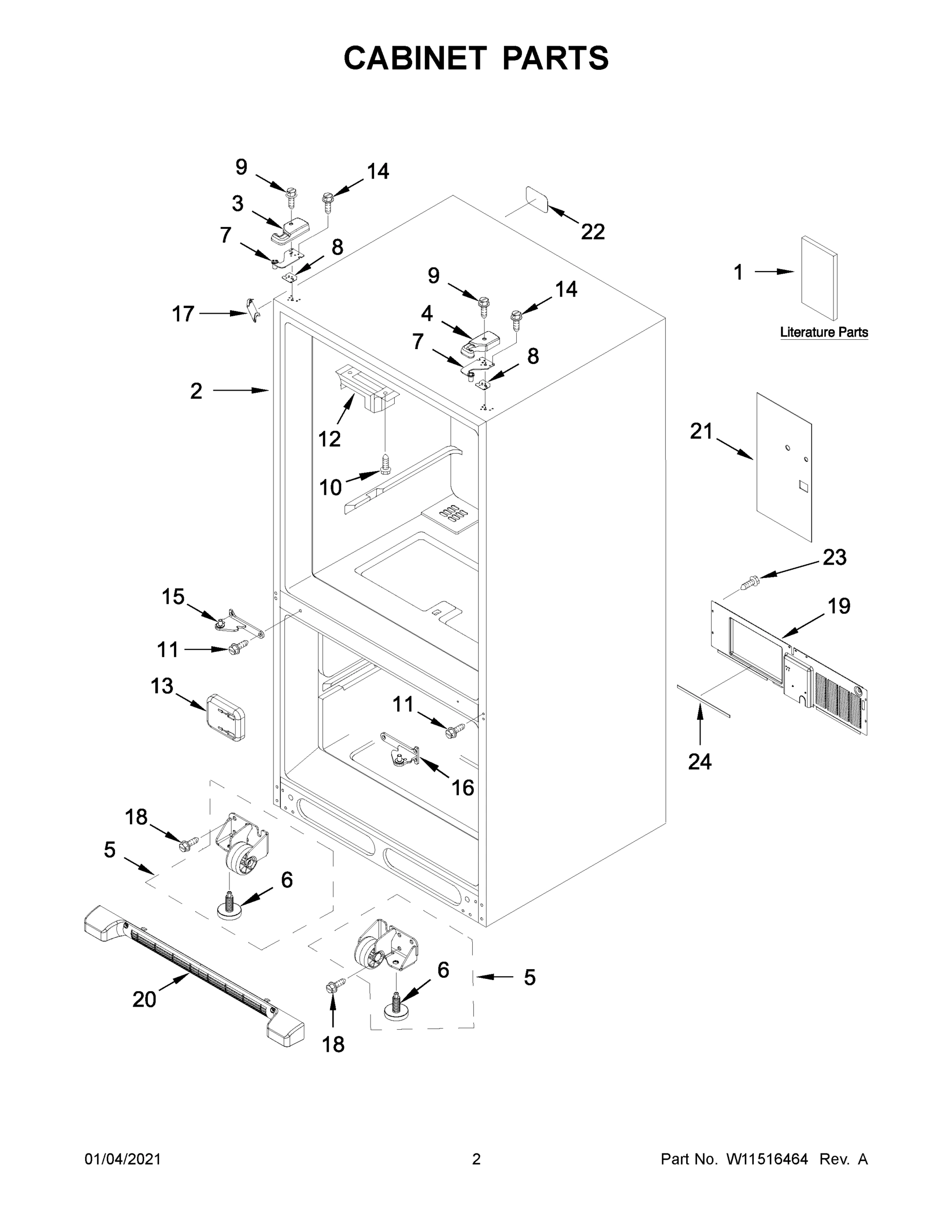 02 - CABINET PARTS