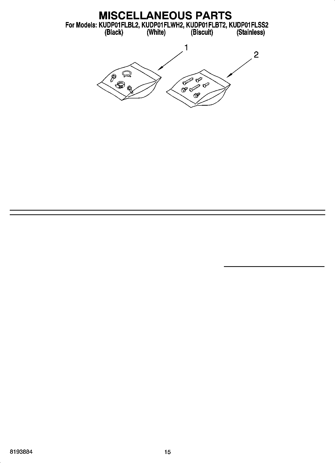 12 - MISCELLANEOUS PARTS OPTIONAL PARTS (NOT INCLUDED)