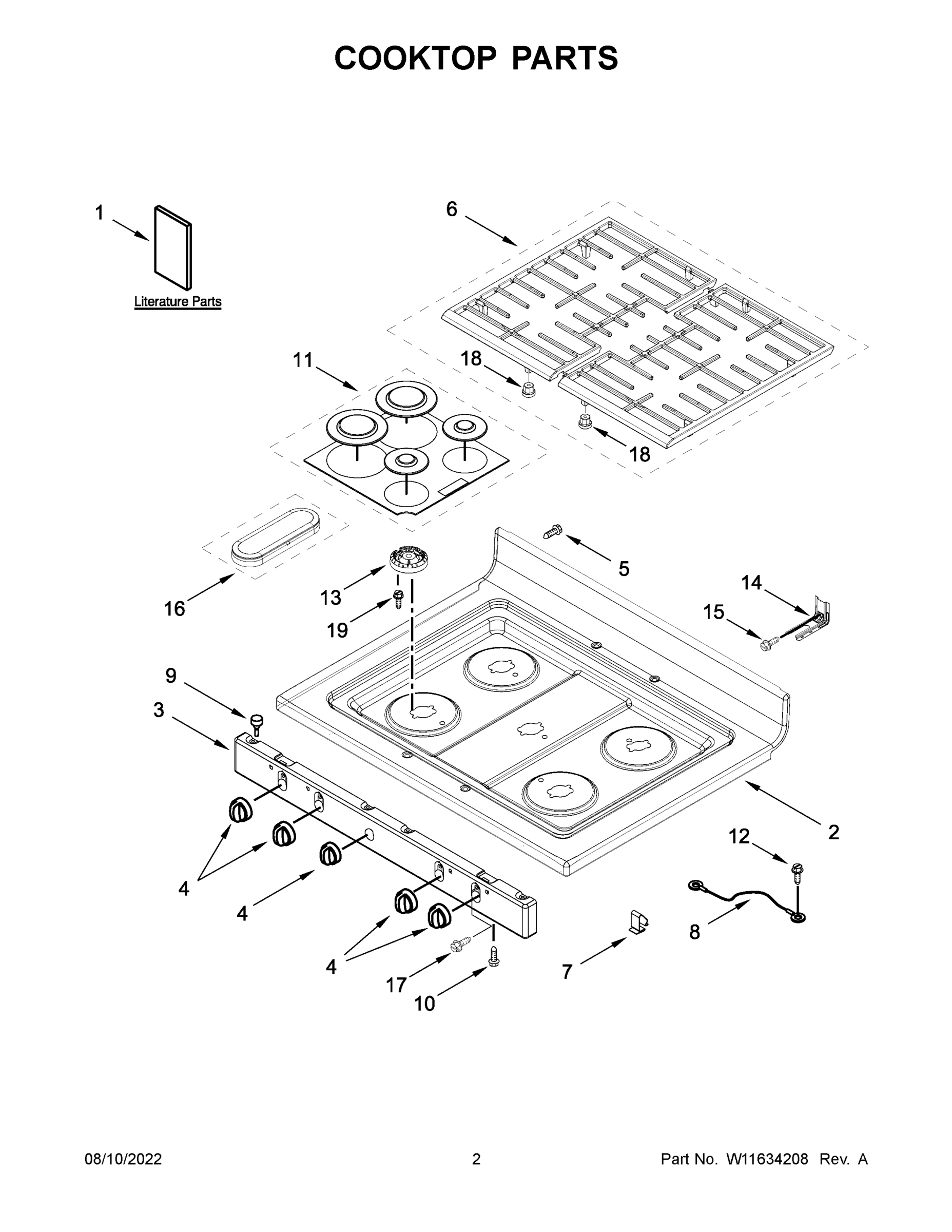 02 - COOKTOP PARTS