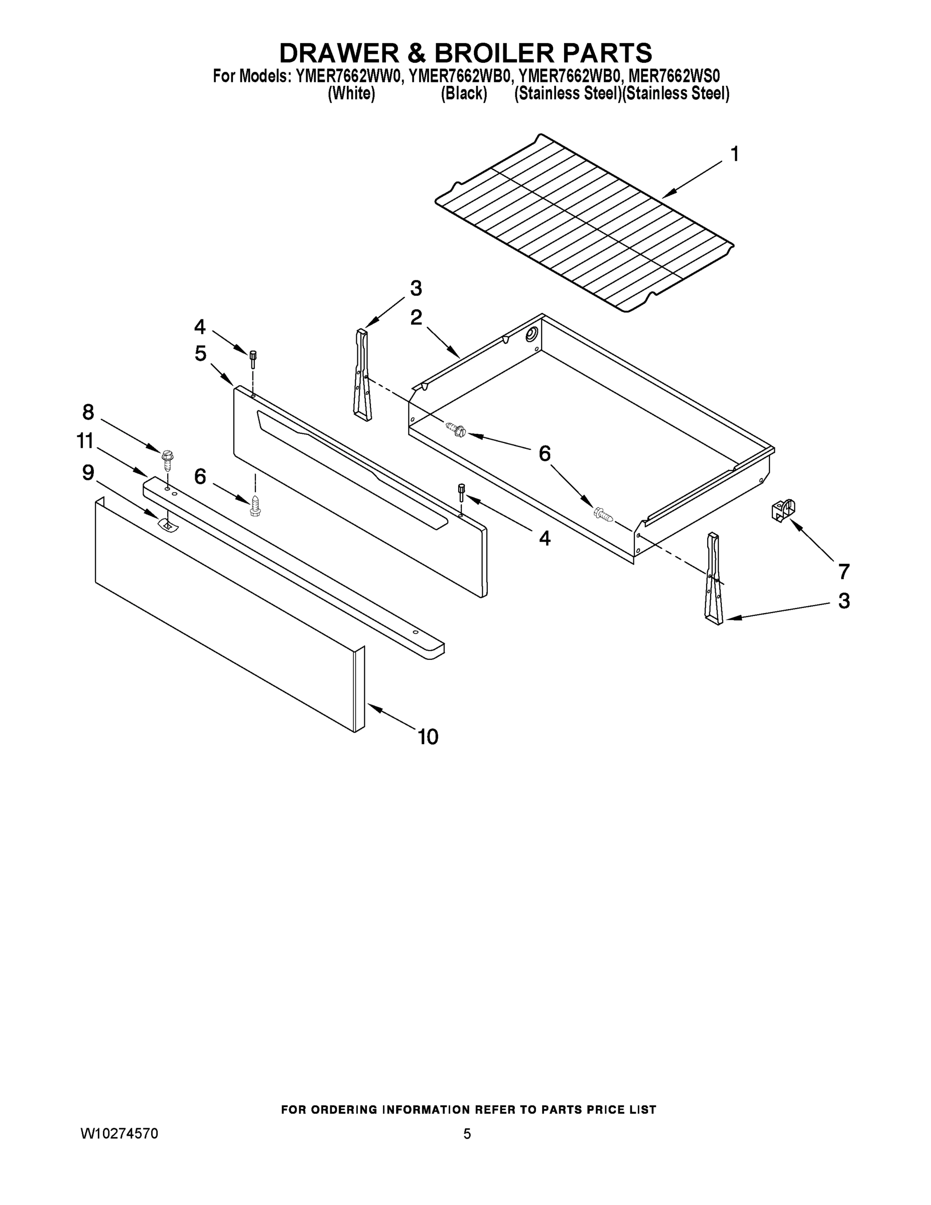 04 - DRAWER & BROILER PARTS