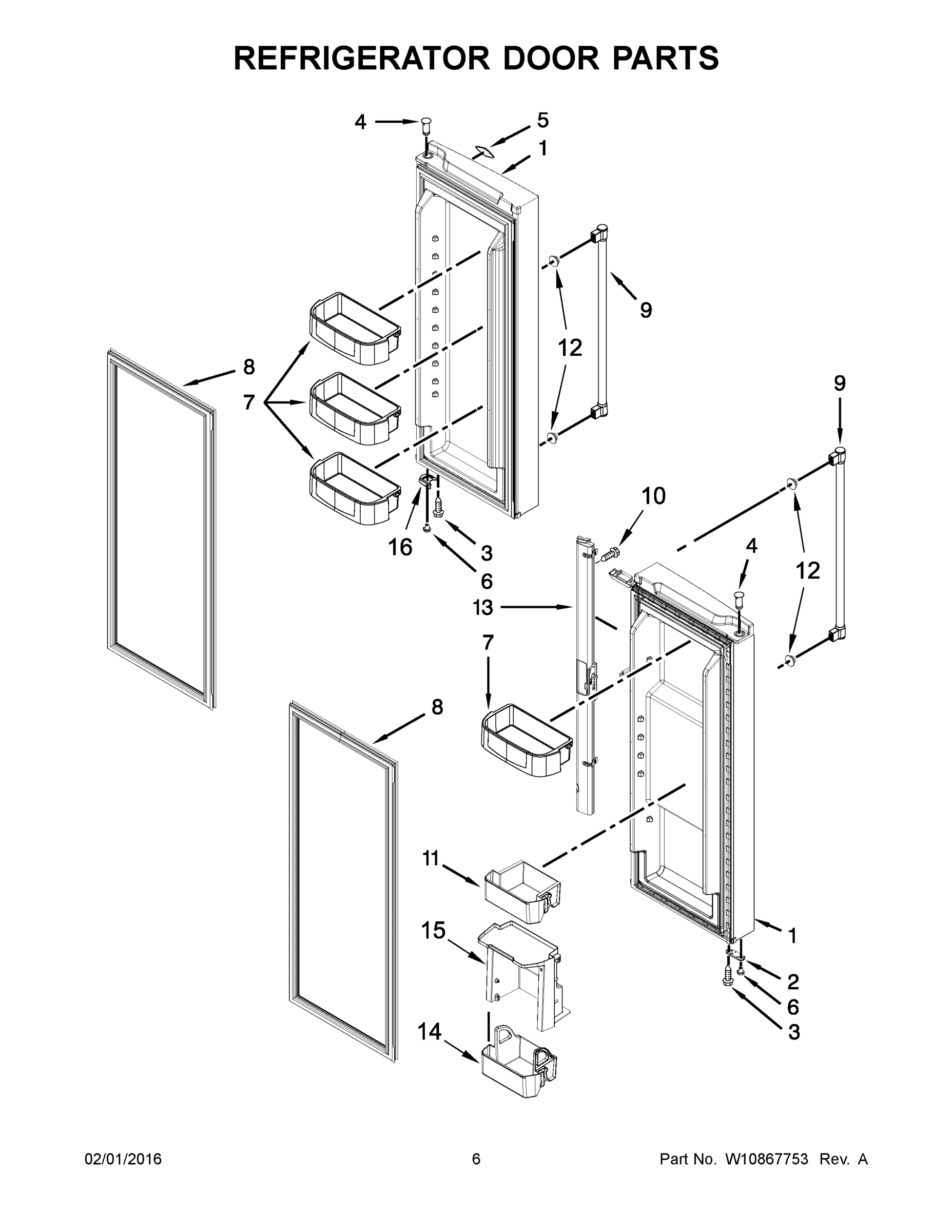 04 - REFRIGERATOR DOOR PARTS