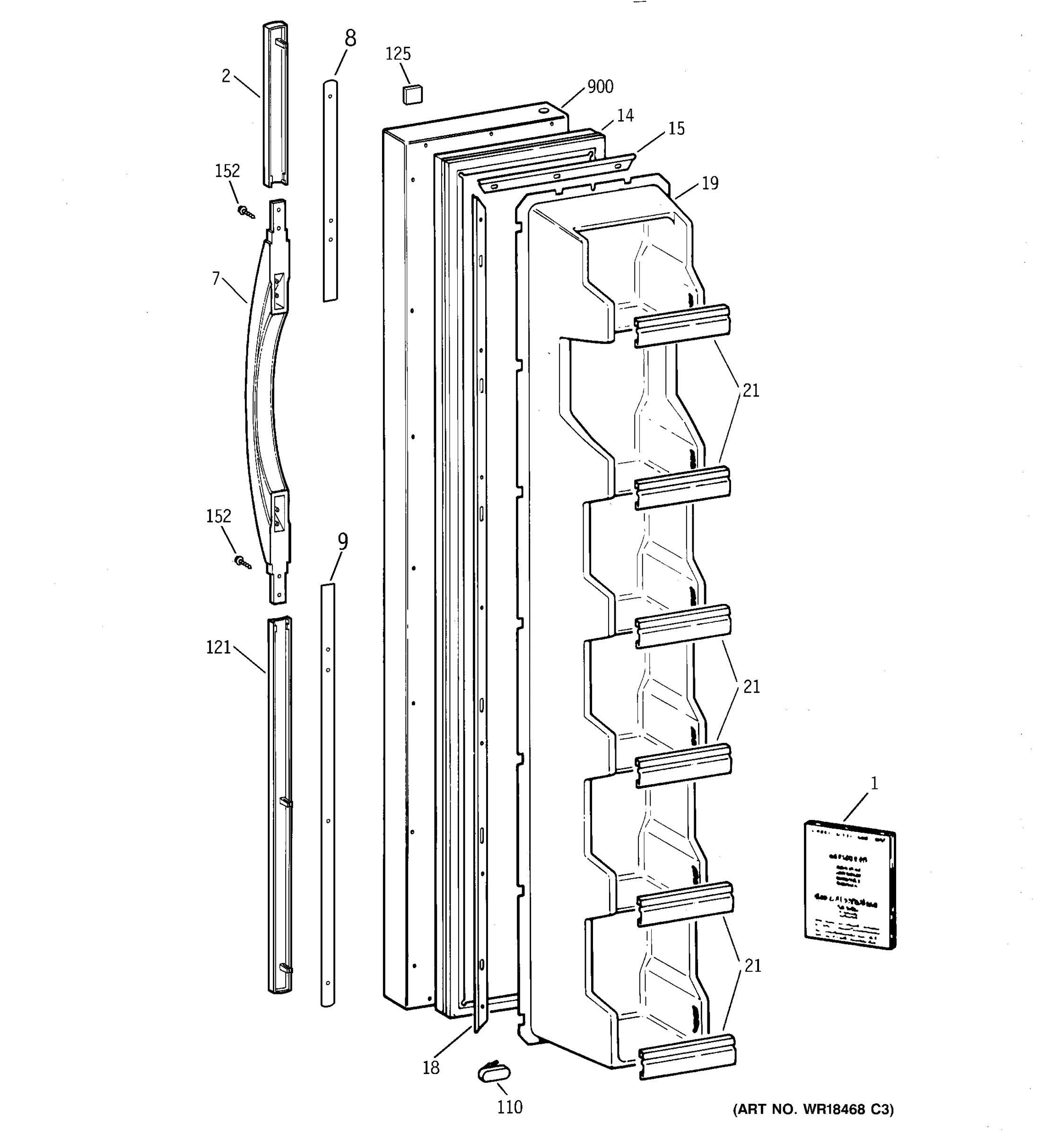 FREEZER DOOR