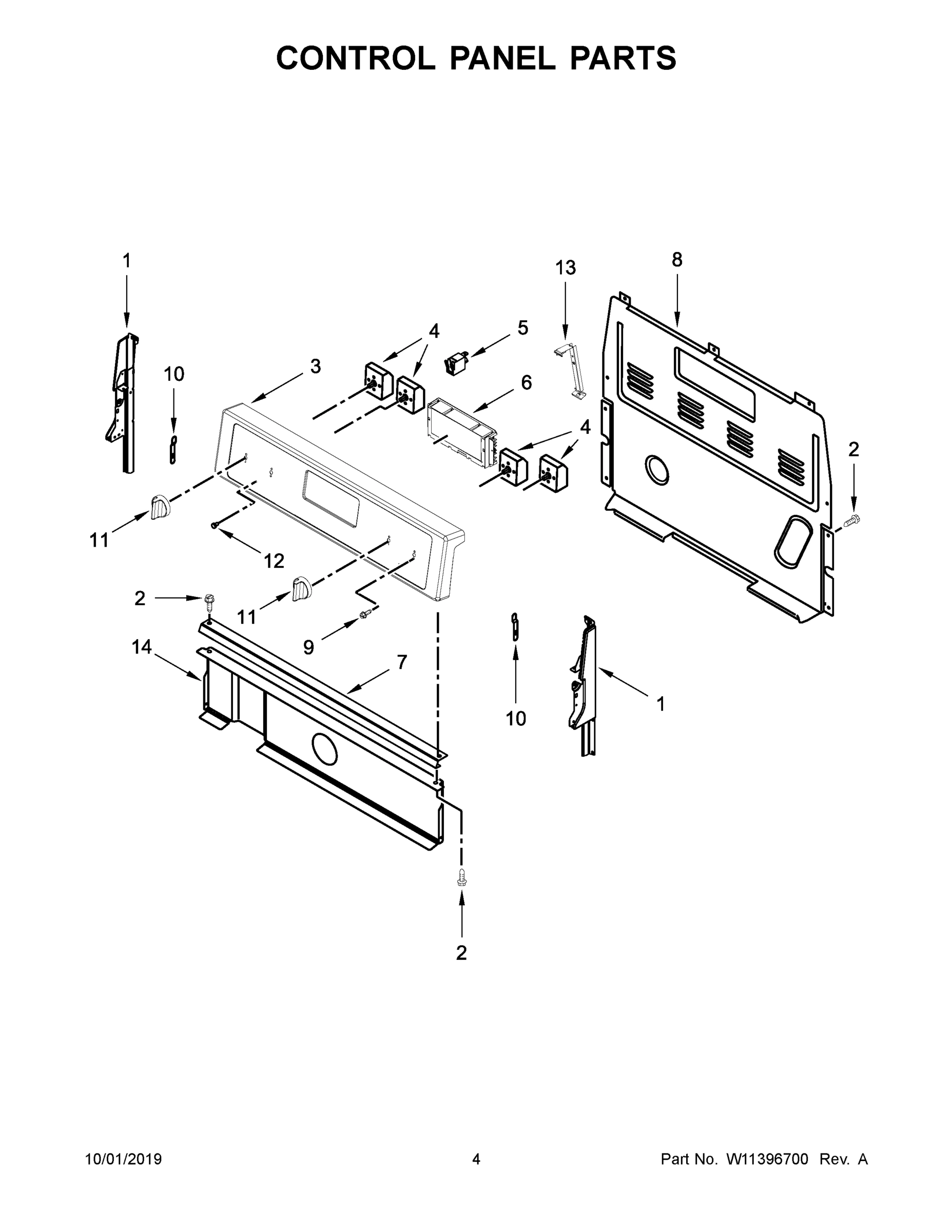 03 - CONTROL PANEL PARTS