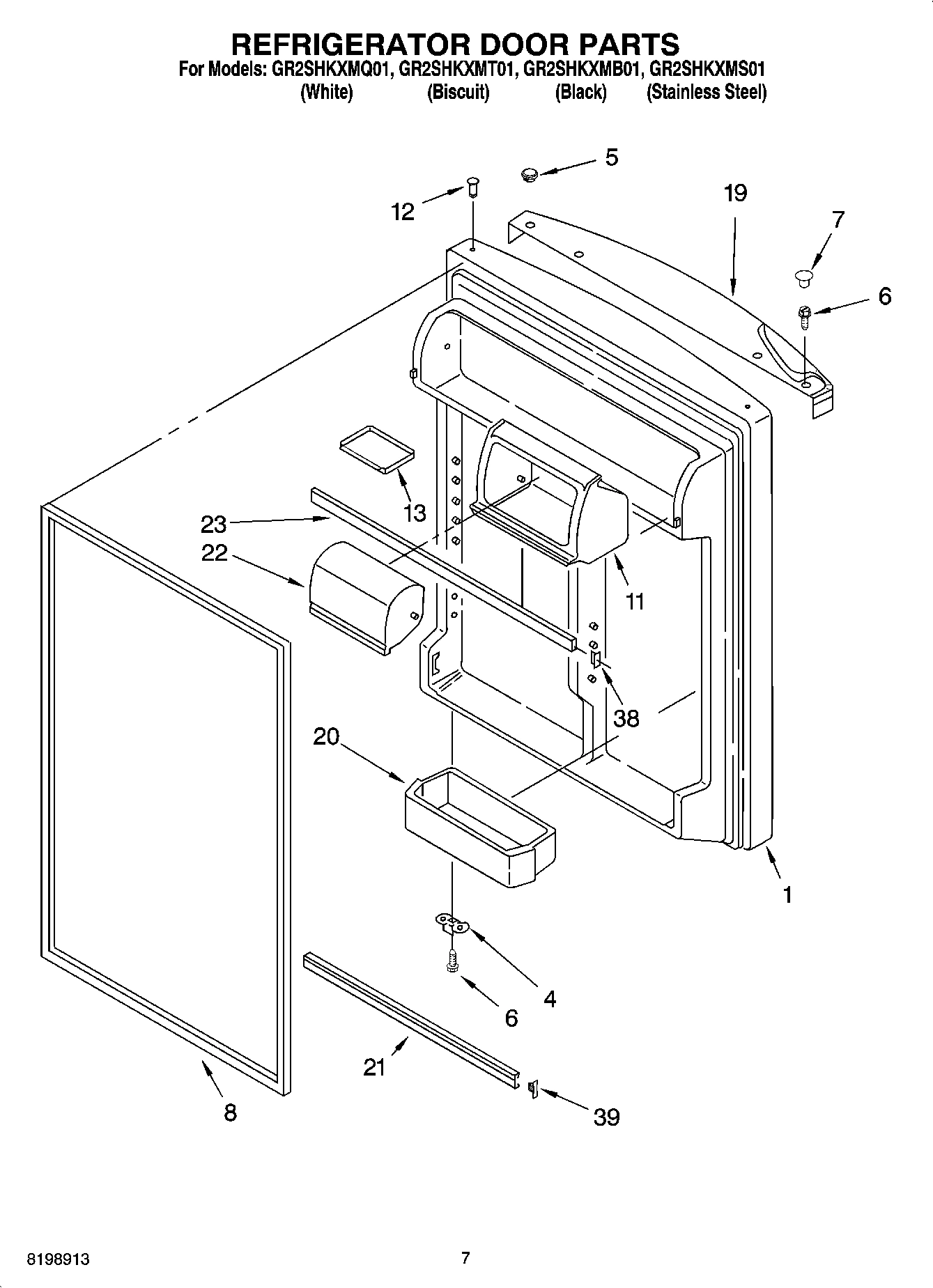 04 - REFRIGERATOR DOOR PARTS