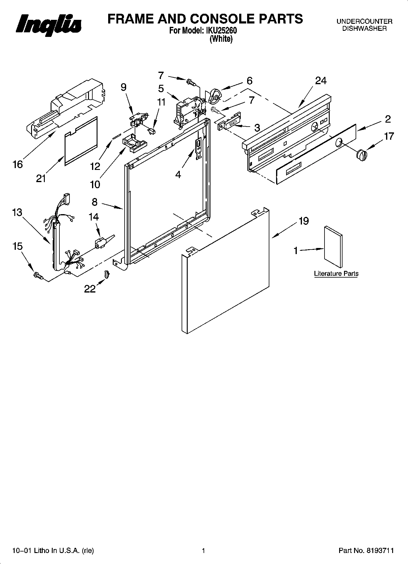 01 - FRAME AND CONSOLE PARTS