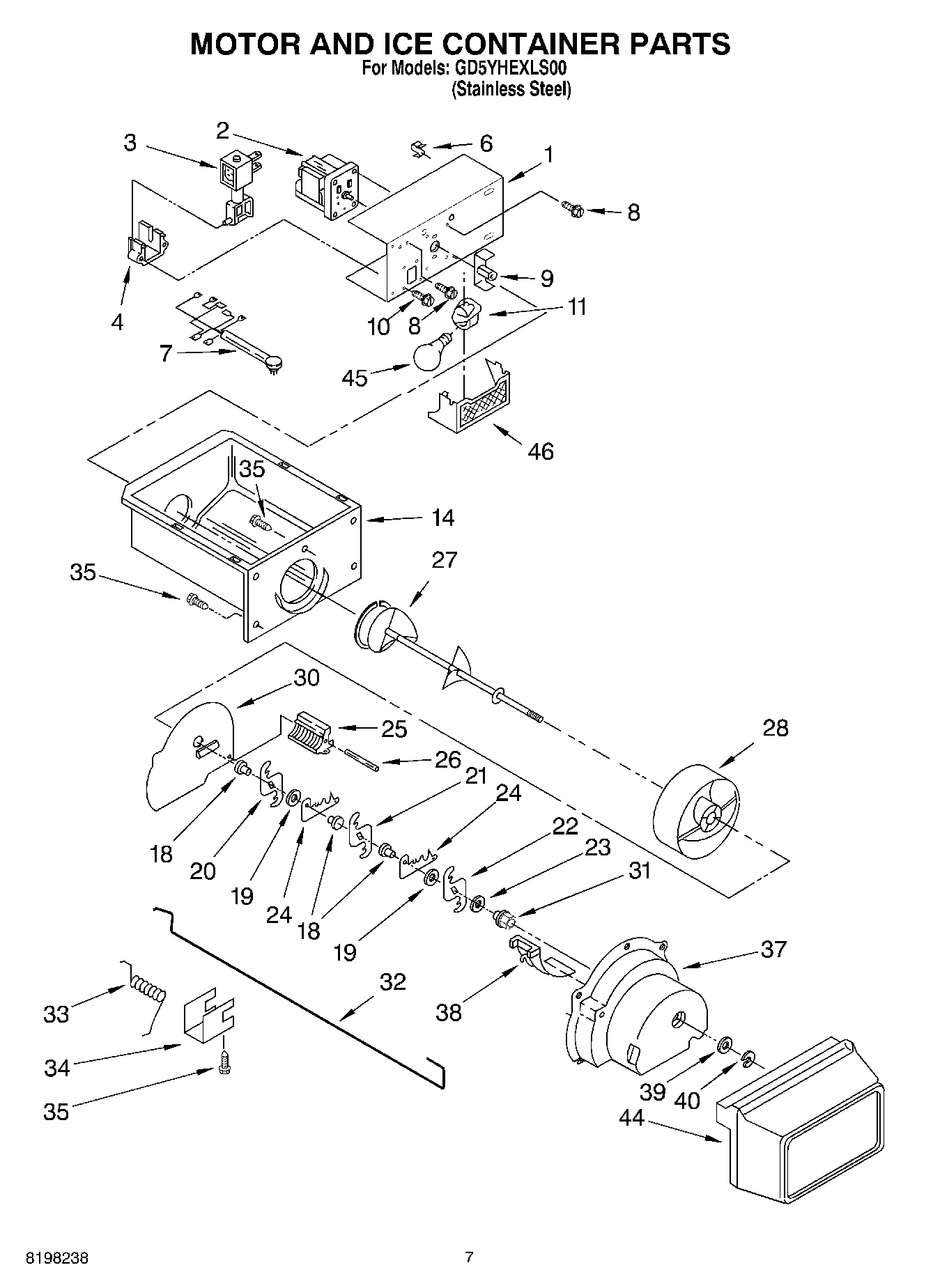 05 - MOTOR AND ICE CONTAINER