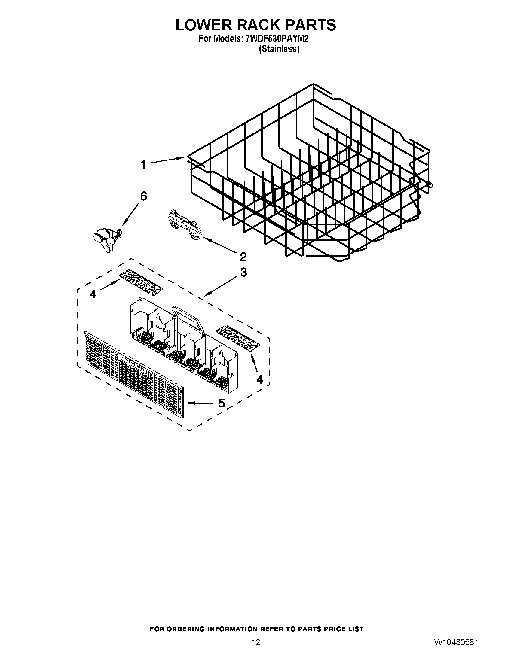 10 - LOWER RACK PARTS