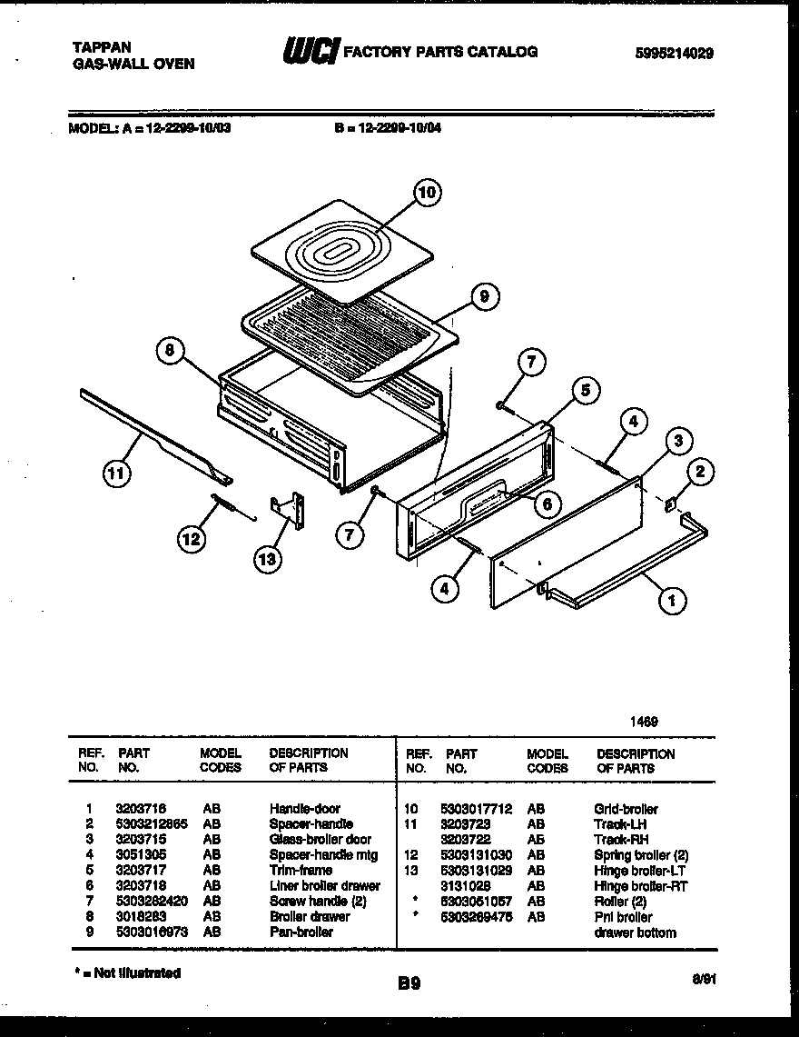 05 - BROILER DRAWER PARTS