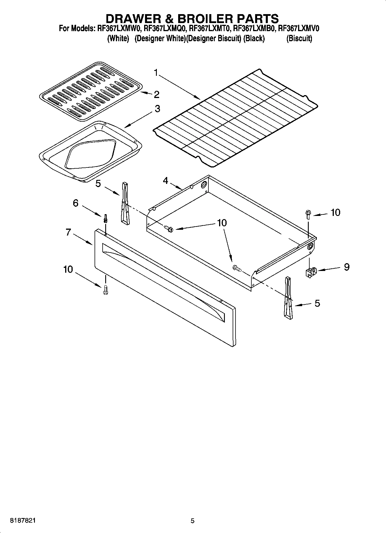 04 - DRAWER & BROILER PARTS