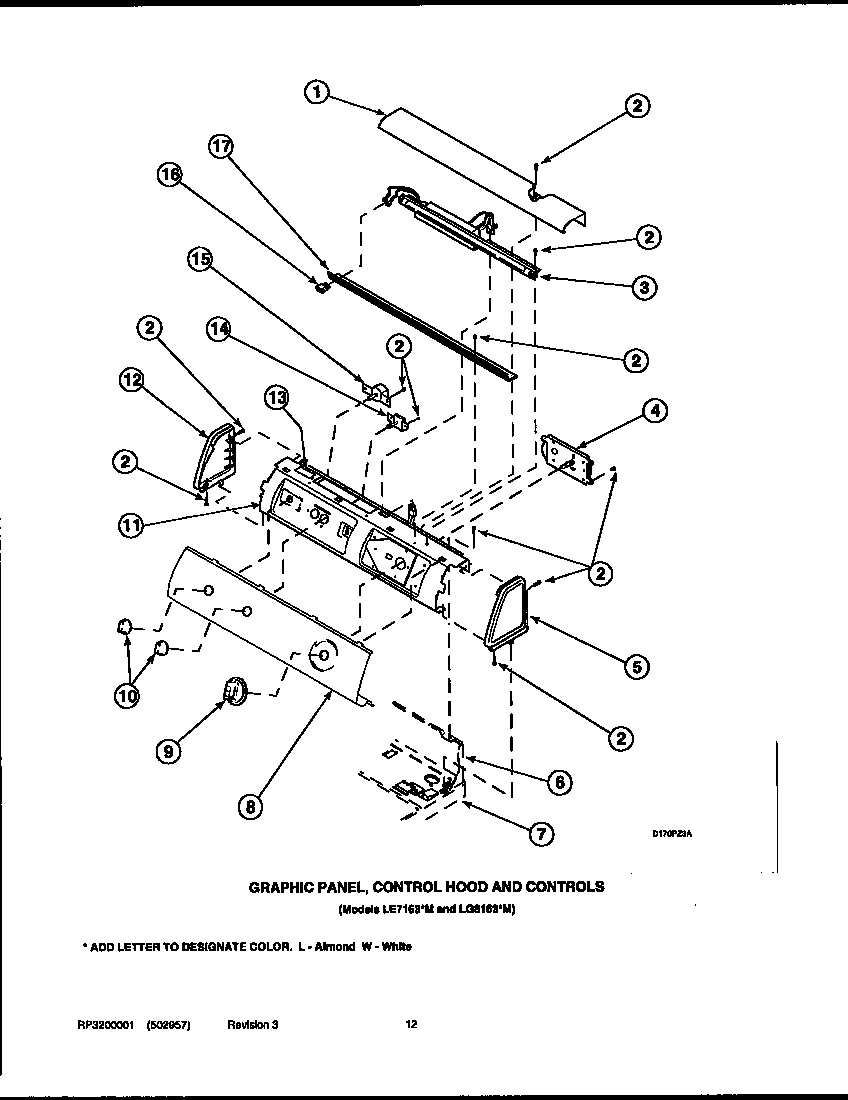 08 - GRAPHIC PANEL, CONTROL HOOD AND CONTROLS